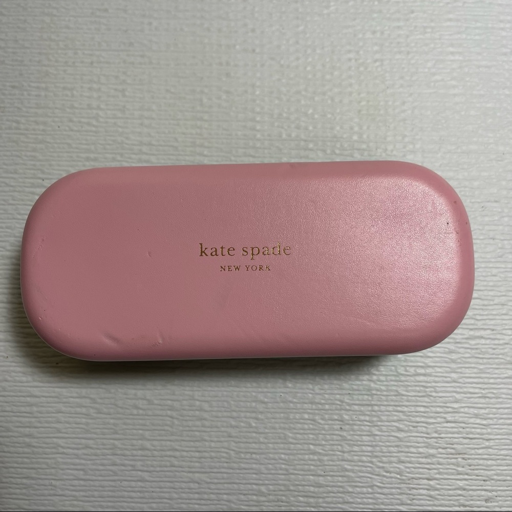Kate Spade pink green Sunglass Case only